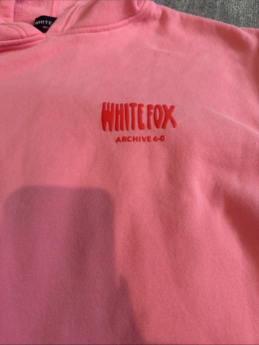 White Fox Archive 6.0 Oversized Hoodie Melon XXS/XS Worn Once - Picture 3 of 8